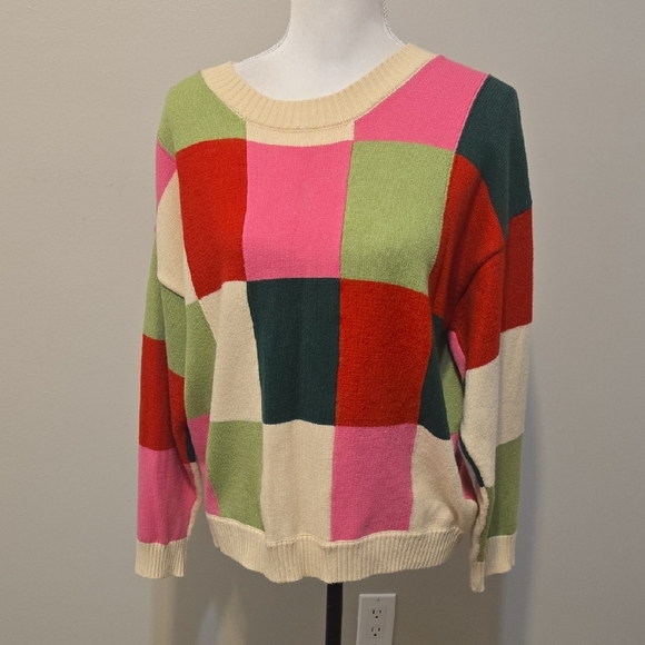 Colorful Patchwork Sweater - Picture 1 of 6
